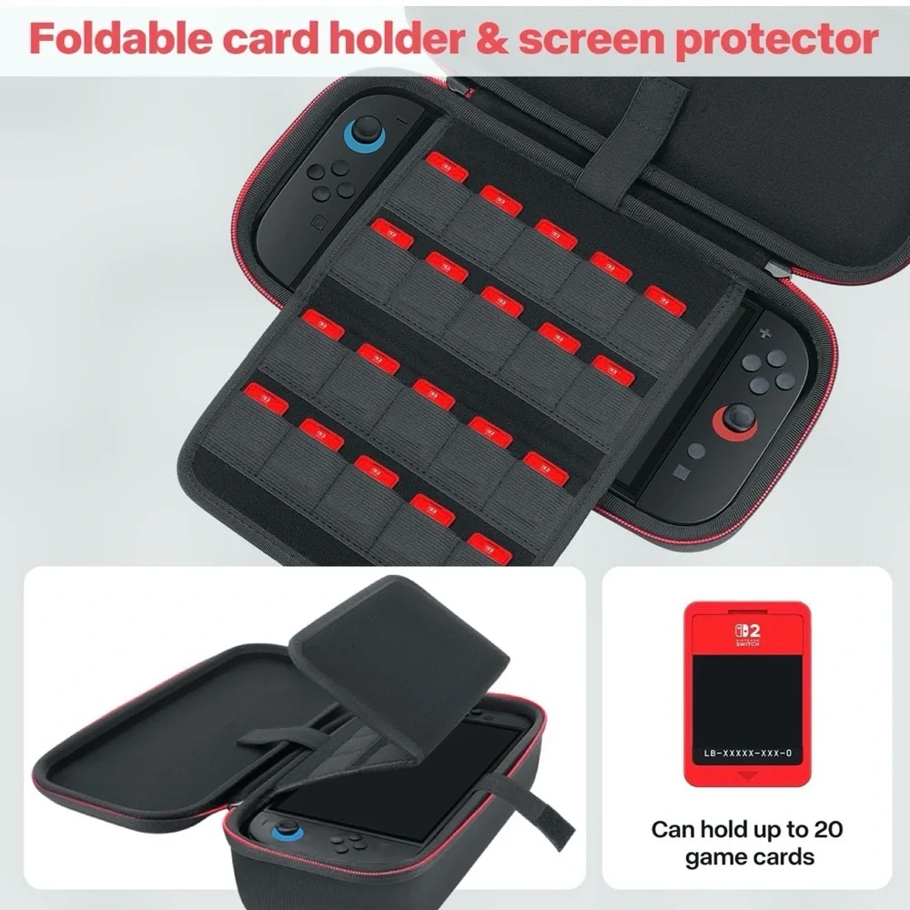 Black and Red Gaming Console Case